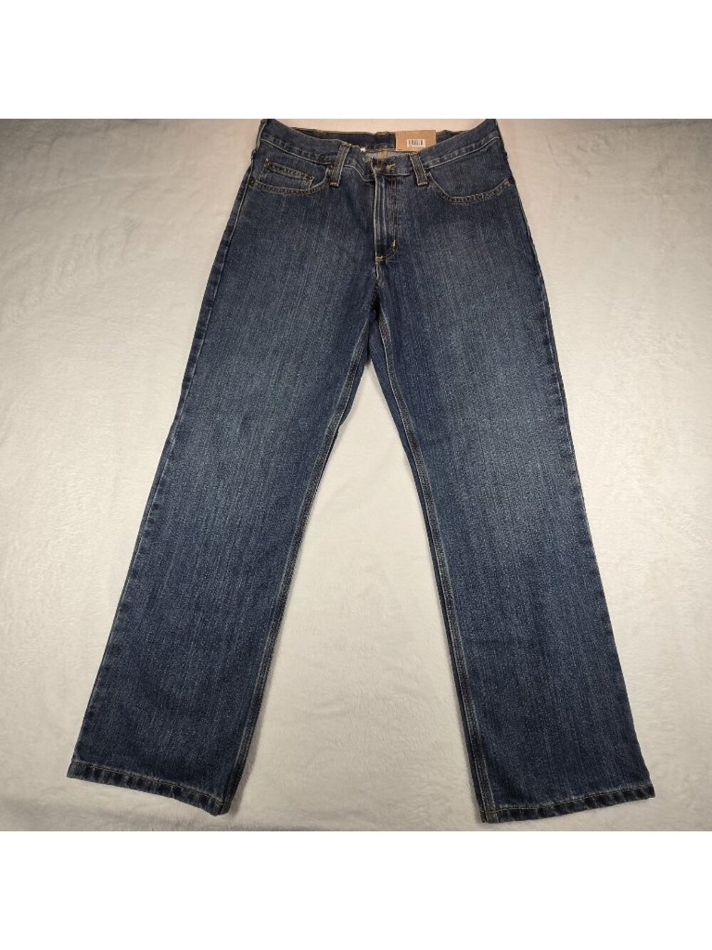 NWT Carharrt Holter Relaxed Fit Straight Jeans Medium Wash Men's Size 33/30